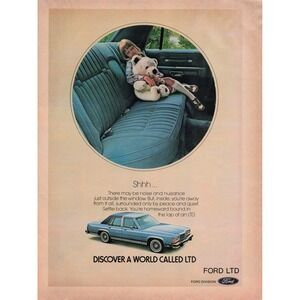 Vintage Ford LTD Car Advertisement Print Ad Automotive Decor Wall‎ Art 1981